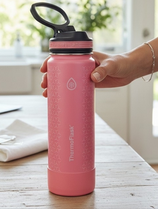 Hydro Flask Other - ThermoFlask insulated stainless steel water bottle pink 24 Oz